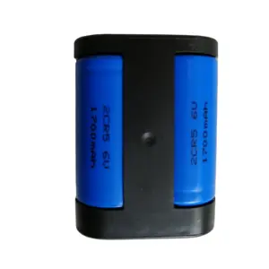 High Capacity 1700mAh 2CR5 6V Lithium Battery