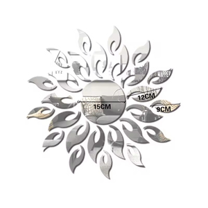 Nuovo <span class=keywords><strong>Adesivo</strong></span> Murale Decorativo a Specchio con Girasoli in Acrilico per Decorazione di Soggiorno e Camera <span class=keywords><strong>da</strong></span> Letto - Product Image 5