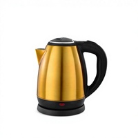 Bouilloire électrique sans fil 1500W en acier inoxydable, ébullition rapide, contrôle de la température, base rotative à 360°, capacité 1,8L - Usage domestique et hôtelier
