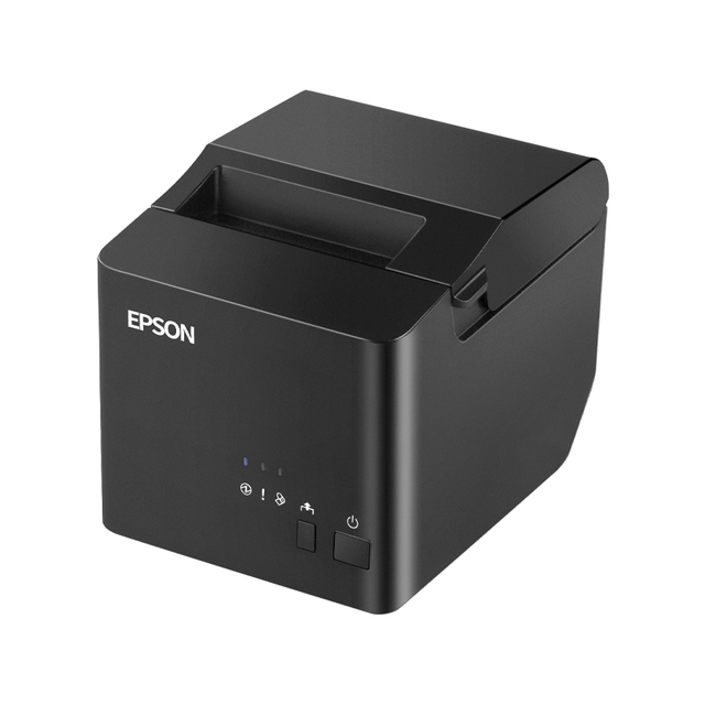 E-pson TM-100 High-speed POS Thermal Receipt Printer with Automatic Cutting USB+LAN+RS232 Interfaces 80mm Paper 203dpi in Stock