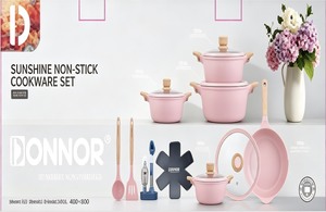 Set di Pentole in Granito Classico 21 Pezzi, Casseruola Antiaderente, Padella Profonda per <span class=keywords><strong>Chef</strong></span> Domestici, Set di Pentole in Alluminio Spesso di Qualità Premium, Vendita all'Ingrosso - Product Image 4