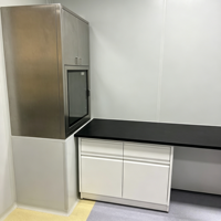 Boîte de transfert dynamique en acier inoxydable pour salle blanche, fenêtre de transfert germicide pour hôpital et laboratoire