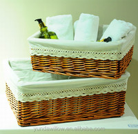 Saule + doublure Matériel Cadeaux Paniers à linge En Gros