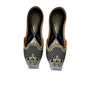 BS INTERNATIONAL Customizable Eco-Friendly Women's Stylish Embroidery Genuine Leather Hand Engraving Elastic Band <b>Shoes</b> Fashion - Product Image 3