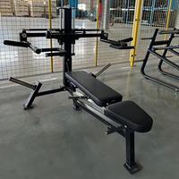 Machine de musculation robuste 3-en-1 pour pectoraux et épaules |   Presse pectorale plate à charge libre |   Presse pectorale inclinée |   Presse d'épaules assis