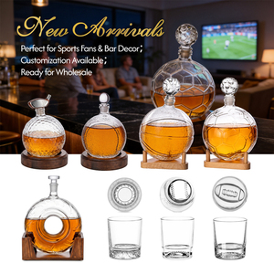 Vaso de whisky de 300 ml hecho <span class=keywords><strong>a</strong></span> mano con base pesada, estilo Old Fashioned, temática deportiva, base con diseño de pelota de tenis, para <span class=keywords><strong>bar</strong></span>, único - Product Image 6