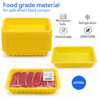 PP Plastic Afsluitbare Schaal voor Vers Vlees en Zeevruchten, Wegwerp Voedselbak, FDA Goedgekeurd, Supermarkt Fruit & Groente Verpakking