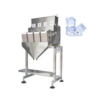 Elektrische lineare Waage 100-3kg Eiswürfel 12L Hopper Vib rating Feeder 4-Kopf-Linearwaage