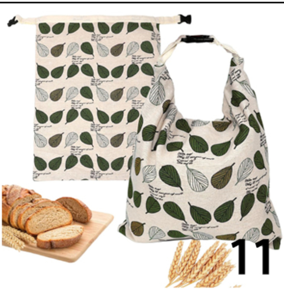motif de feuilles multicolores en coton et lin
