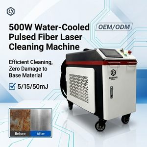 Máquina de <span class=keywords><strong>Limpieza</strong></span> Láser de Fibra Portátil de 500W para Eliminar Óxido y Pintura en Moldes Metálicos y Embarcaciones - Product Image 1