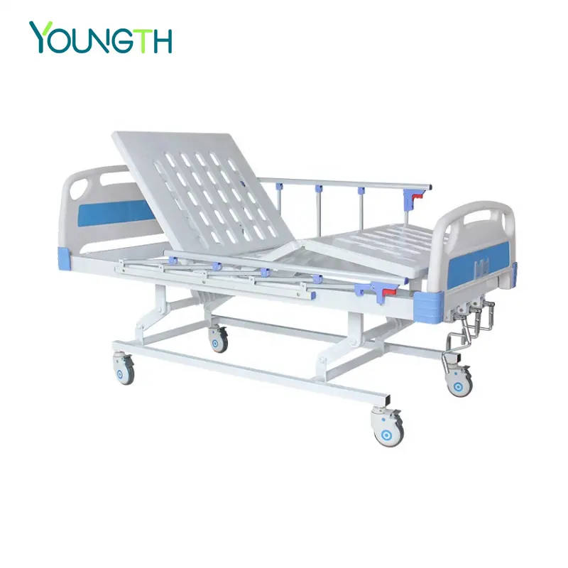 중국 공장 가격 고품질 3 크랭크 의료 침대 병원 장비 환자 사용을위한 세 가지 기능 수동 병원 침대