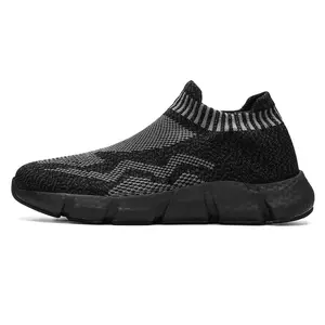 Venta al por mayor <span class=keywords><strong>Flying</strong></span> Weaving <span class=keywords><strong>Dick</strong></span> Sole zapatillas antideslizantes de moda cómodos zapatos casuales transpirables para invierno primavera Running - Product Image 1