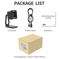 Lector de Códigos de Barras USB con Cable Xincode, Escáner de Códigos de Barras 2D, Escaneo de Precios, Códigos QR para Supermercados, Tiendas, Puntos de Venta