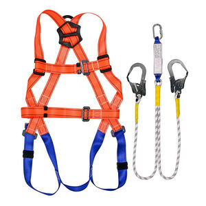 Arnés de Seguridad de Cuerpo Completo para Alturas, Material de Poliéster con Ganchos Cromados, Cinturón de Seguridad Anticaídas - Product Image 4