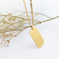 العسكرية شارات كلاب اسيرو Inoxidable Joyeria قلادة تخصيص القلائد و الخلخال الليزر حفارة للرجال