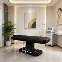 Elektrische Kosmetikliege für Schönheitssalon und Medizinische Anwendungen, Multifunktionale Hebe-Untersuchungsliege für Tattoo und Stickerei, PU-Leder, Modern