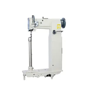 Máquina de coser Industrial de punto de bloqueo, poste de cama de aguja individual, DT-8365