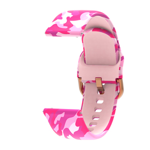 Bracelet en silicone imprimé 20mm pour Huami Amazfit <span class=keywords><strong>GTR</strong></span> 42/Bip/GTS pour <span class=keywords><strong>Garmin</strong></span> Forerunner 245 645/Vivoactive <span class=keywords><strong>3</strong></span> Easyfit Wristband - Product Image 4