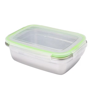 New Fresh-keeping <b>Box</b> Sealed Leak Proof 304 Stainless Steel Lunch Fruit <b>Box</b> with Lid Dumpling <b>Container</b> Refrigerated Storage <b>Box</b> - Product Image 5