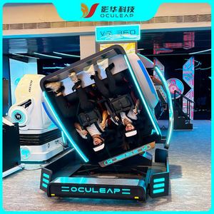 Capsule spatiale 9dvr, équipement d'amusement virtuel rotatif à 360 degrés, parc pour enfants, jeu VR à détection corporelle, plateforme tout-en-un - Product Image 2