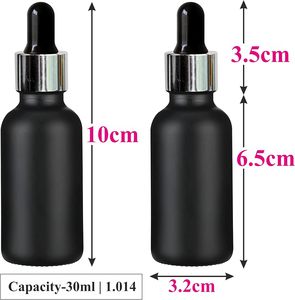 Se puede personalizar para un suministro de alta calidad, precio al por mayor, botella cuentagotas esmerilada - Product Image 2
