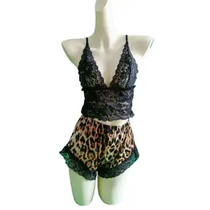 Super Comfortable Leopard Lingerie Set for Women Featuring a Cool Fabric Belt Sexy Category