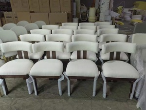 Muebles de Comedor Modernos Más Recientes, Madera de Fresno, Tela Teddy, Diseño Simple, Sillas de Comedor para el Hogar, Restaurante, Hotel - Product Image 6