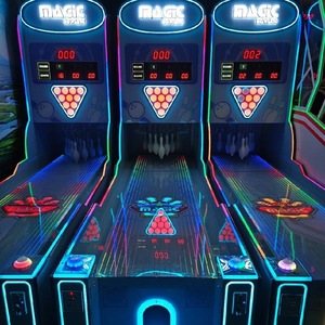 Máquina de Videojuegos de Bolos Automática que Funciona con Monedas, Simulador de Sistema de Consola de Videojuegos de Bolos, Máquina de Juego de Bolos con Funciones de Disparo Láser - Product Image 6