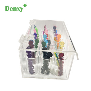 Denxy Dental High quality Acrylic Orthodontic Ligature Tie Box Ligature tie Retainer Box