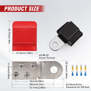 Kit de bornes de batterie Blue Ocean 32V 100A en cuivre pour camping-car et yacht, accessoire électrique - Product Image 1