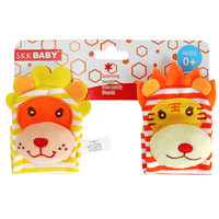 Avec emballage de cartes de couleur Foot Finders Doll Baby Rattle Socks Toys