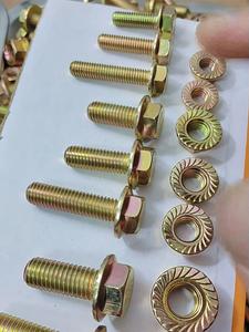 Proveedor de Fábrica ODM OEM ASME B18.2.1 B18.2.3.4M <span class=keywords><strong>IFI</strong></span> 111 10 # Perno hexagonal con brida de zinc de 2'' Gr 2/5/8 con tuercas hexagonales con brida - Product Image 3