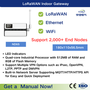 Passerelle Modbus intérieure et extérieure avec compteurs d'énergie du module LoRaWAN pour les villes intelligentes Produit triphasé - Product Image 2