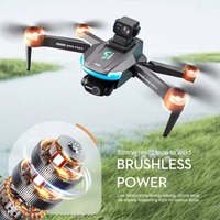 Drone S9S Real Pixel 4K GPS avec fonction de retour, quadricoptère sans balais pour débutants, télécommandé, en plastique