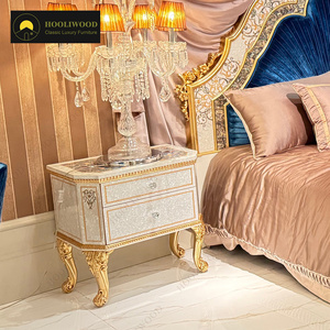 Cama King Size de Terciopelo <span class=keywords><strong>Azul</strong></span> <span class=keywords><strong>Rey</strong></span> de Alta Calidad, Cama Tapizada de Estilo Imperio Francés de Lujo <span class=keywords><strong>para</strong></span> Proyectos de Villas y Mansiones de Lujo - Product Image 4