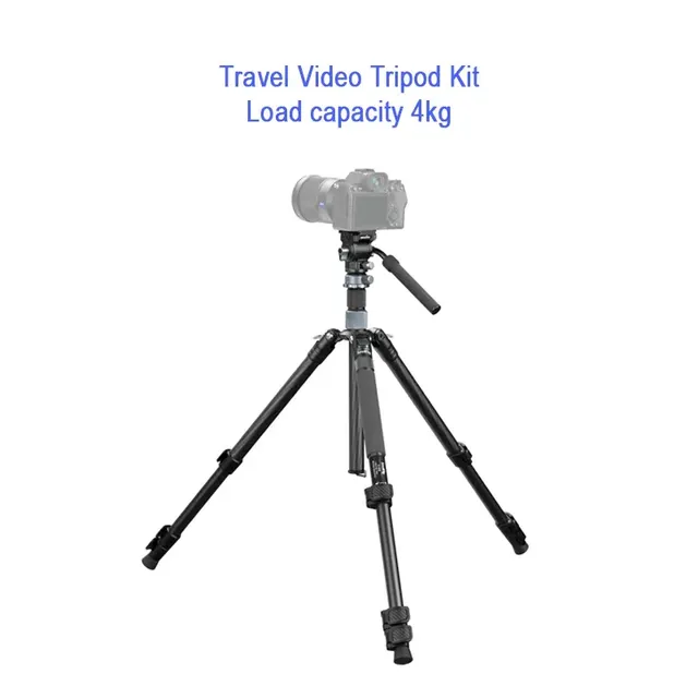 For 4221 Carbon Fiber Tripod Lightweight Stable Video Camera Reverse-Folding Design Flip Lock Load 4 Tripod Kit Bubble