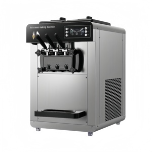 TABLETOP CuộN <span class=keywords><strong>Cone</strong></span> Gelato trái cây <span class=keywords><strong>Ice</strong></span> <span class=keywords><strong>Cream</strong></span> điền máy 3 hương vị mềm phục vụ <span class=keywords><strong>Ice</strong></span> <span class=keywords><strong>Cream</strong></span> Máy năng suất cao - Product Image 2