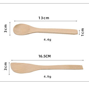 Soins de la peau personnalisés bricolage cosmétique bambou Spa fournitures masque facial poudre <span class=keywords><strong>bio</strong></span> petit maquillage bols à mélanger avec brosse pour l'eau - Product Image 4