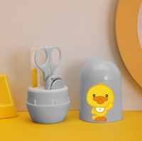 4 pièces mignon sécurité dessin animé bébé coupe-ongles ensemble pomme forme dessin animé nouveau-né sécurité bébé manucure pédicure ensemble enfants Kit de soin des ongles
