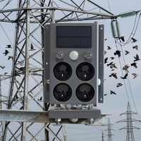 Répulsif à ultrasons solaire pour oiseaux - Étanche, matériau ABS écologique, durabilité 3-5 ans, contrôle des insectes
