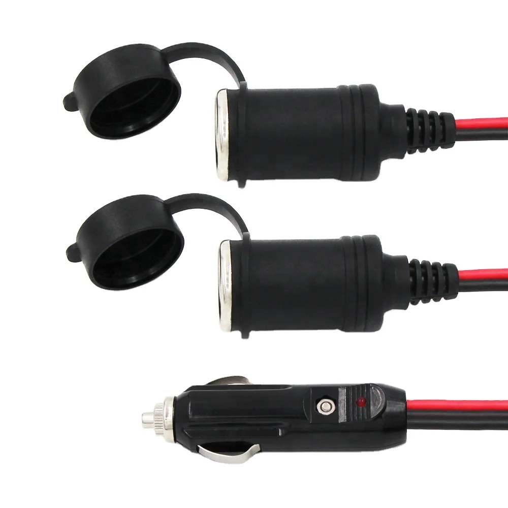 Presa Accendisigari Auto Femmina Con Cavo E Morsetti A Coccodrillo – Prolunga 12V-24V Per Pompa, Aspirapolvere, Invertitore - 3