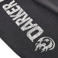 Pantalon de survêtement large pour homme, style Hip Hop Mid Street, délavé et vieilli, avec lettres imprimées OEM, design déchiré, cordon de serrage, été