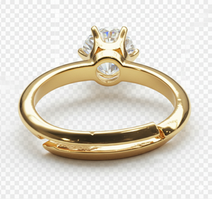 Classic Round Cut Lab Grown Diamond <b>Solitaire</b> <b>Ring</b> 925 <b>Silver</b> / 10KT 14KT 18KT Gold <b>Ring</b> For Women Wear Fashionable <b>Ring</b> - Product Image 6