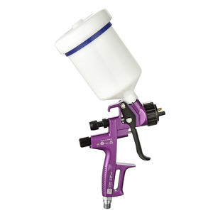 Profession elle 1,3mm Luft spritzpistole 600ml Schwerkraft zufuhr Edelstahl-Nadel düse 600ccm Tasse für das Sprühen von Auto lacken - Product Image 1