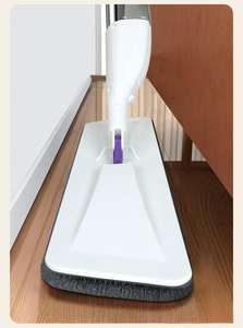 Beeman干湿平拖把用于硬木层压木质陶瓷超细纤维手动自拧器可重复使用的地板清洁喷雾 - Product Image 3