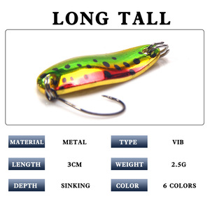 XY-543 Spinner Lure 2.5g Colored <b>Copper</b> Single Hook Bass <b>Fishing</b> Lure For Sea And Freshwater Outdoors - Product Image 5