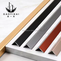Profilé d'angle en acier inoxydable pour carrelage, forme en L, revêtement PVD, bande de protection pour carrelage en céramique