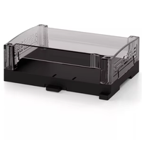 Boîtier de contrôle industriel transparent en plastique 125*90*40mm, boîte de commande PLC montée sur rail, panneau ignifuge et résistant aux flammes