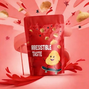 ถุงซิปล็อคแบบตั้งได้สำหรับบรรจุภัณฑ์อาหาร เช่น คุกกี้ ถั่ว ลูกอม เยลลี่  พร้อมบริการพิมพ์โลโก้ตามแบบ OEM  วัสดุเกรดอาหาร - Product Image 6