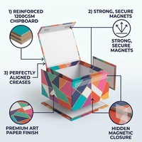 Goldfolien-Prägung Hochwertige Premium-Geschenkbox für Schokolade und Süßigkeiten Muster Verfügbar